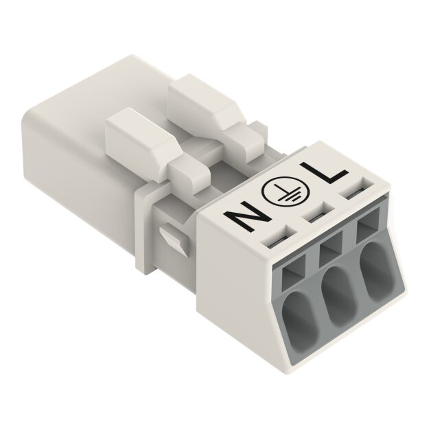 Wago 890-233 Stecker 3-polig Weiß