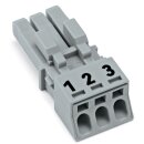 Wago 890-243 Buchse 3-polig Grau