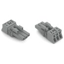 Wago 890-243/062-000 Buchse 3-polig Grau