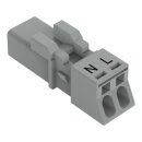 Wago 890-252/060-000 Stecker 2-polig Grau
