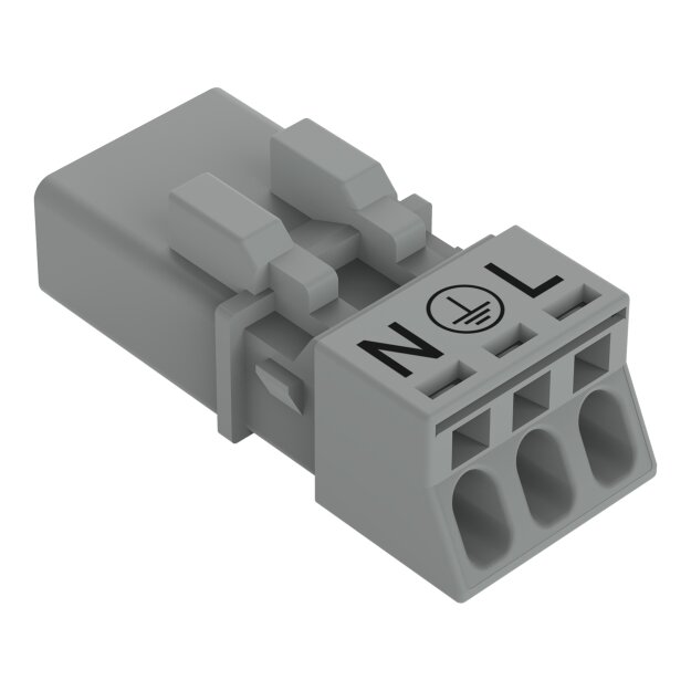 Wago 890-253/060-000 Stecker 3-polig Grau
