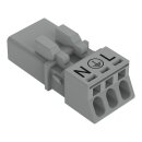 Wago 890-253/060-000 Stecker 3-polig Grau