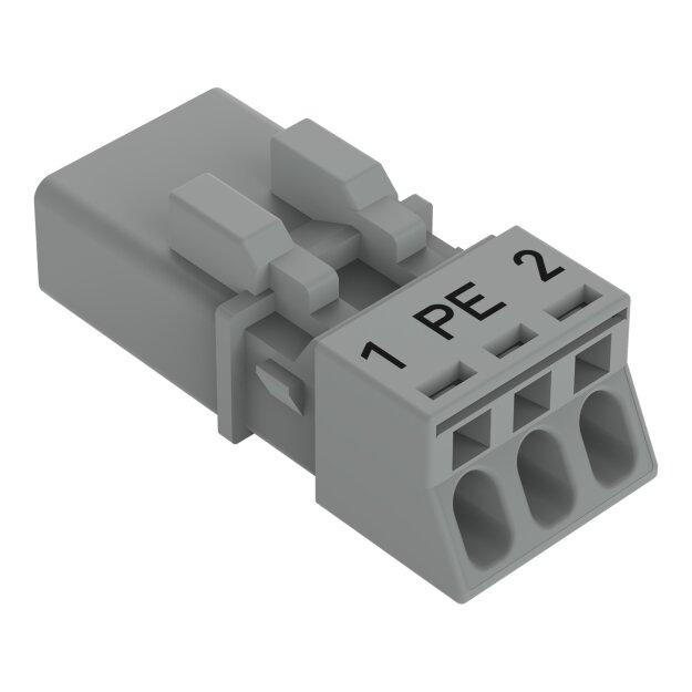 Wago 890-253/062-000 Stecker 3-polig Grau