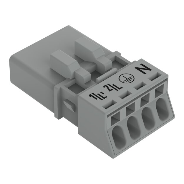 Wago 890-254/060-000 Stecker 4-polig Grau