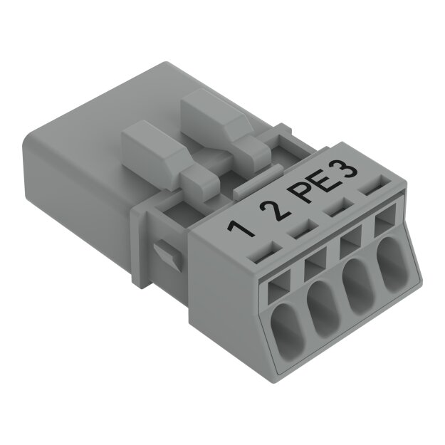 Wago 890-254/062-000 Stecker 4-polig Grau