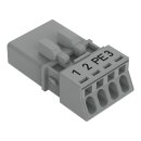 Wago 890-254/062-000 Stecker 4-polig Grau