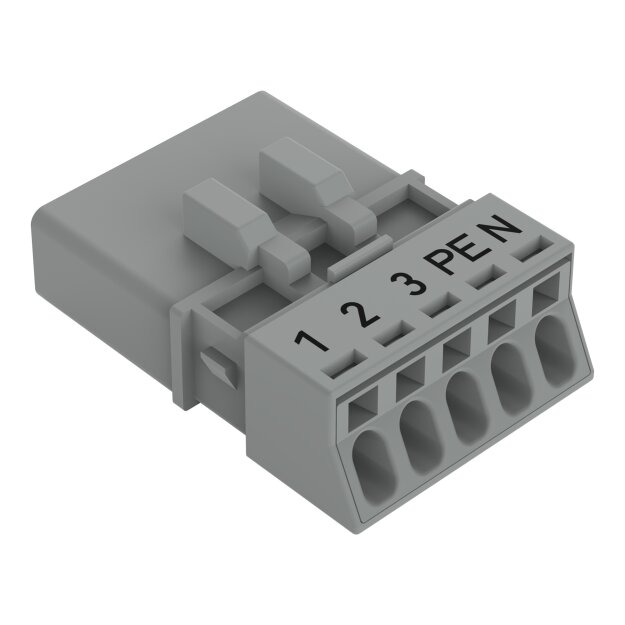 Wago 890-255/062-000 Stecker 5-polig Grau