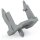 Wago 890-303 Befestigungsadapter Grau