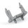 Wago 890-304 Befestigungsadapter Grau
