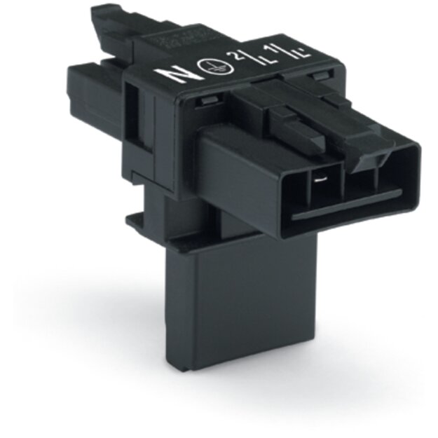 Wago 890-626 T-Verteiler 4-polig Schwarz
