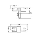 Wago 890-656 T-Verteiler 3-polig Weiß