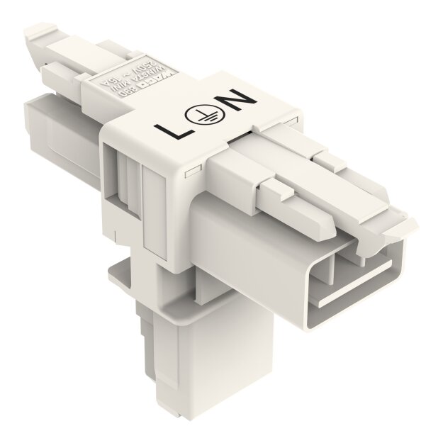 Wago 890-665 T-Verteiler 3-polig Weiß