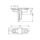 Wago 890-665 T-Verteiler 3-polig Weiß