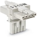 Wago 890-671 T-Verteiler 5-polig Weiß