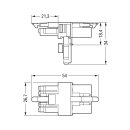 Wago 890-671 T-Verteiler 5-polig Weiß