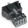 Wago 890-704 Snap-In-Buchse Schwarz