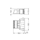 Wago 890-705/006-000 Snap-In-Buchse Schwarz