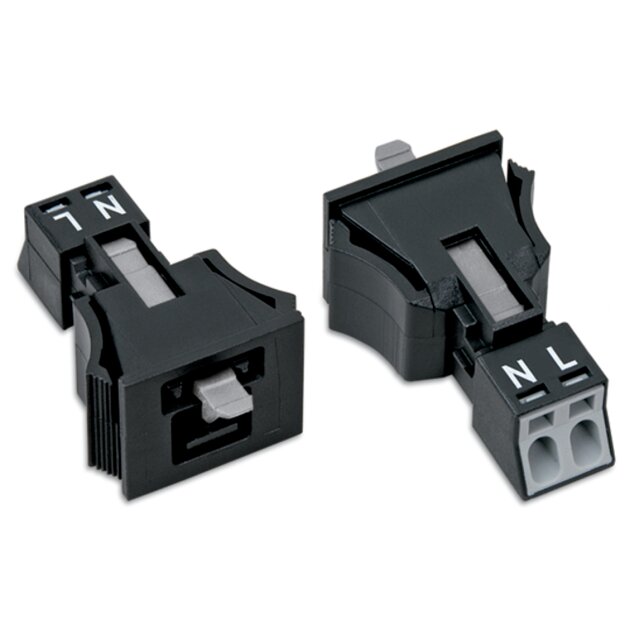 Wago 890-712 Snap-In-Stecker Schwarz