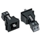 Wago 890-712 Snap-In-Stecker Schwarz