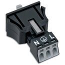 Wago 890-713 Snap-In-Stecker Schwarz