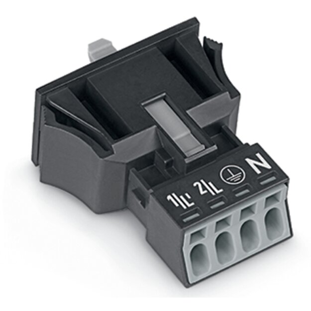 Wago 890-714 Snap-In-Stecker Schwarz