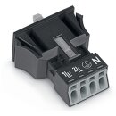 Wago 890-714 Snap-In-Stecker Schwarz