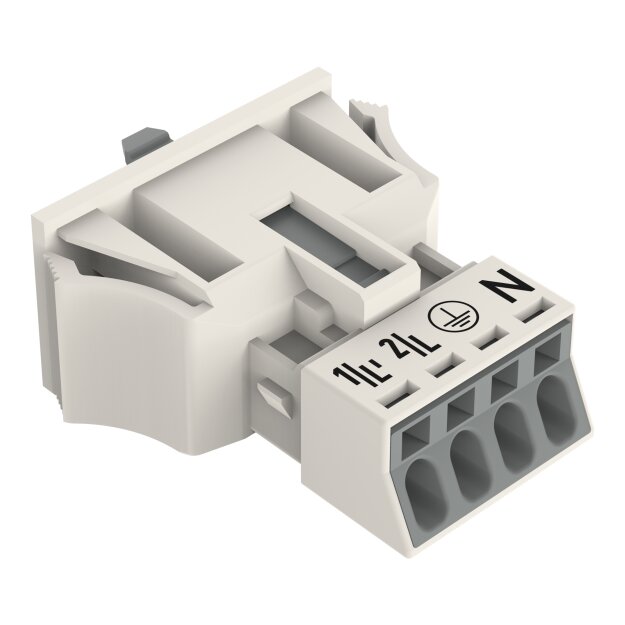 Wago 890-734 Snap-In-Stecker Weiß