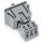 Wago 890-743 Snap-In-Buchse Grau