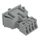 Wago 890-744/060-000 Snap-In-Buchse Grau