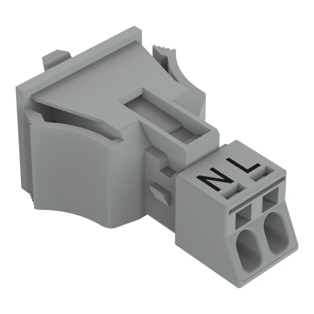 Wago 890-752/060-000 Snap-In-Stecker Grau