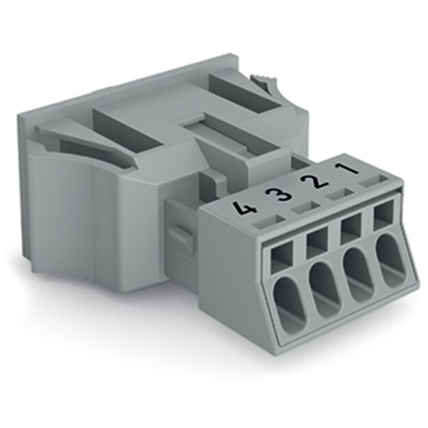 Wago 890-754 Snap-In-Stecker Grau