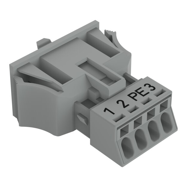 Wago 890-754/062-000 Snap-In-Stecker Grau