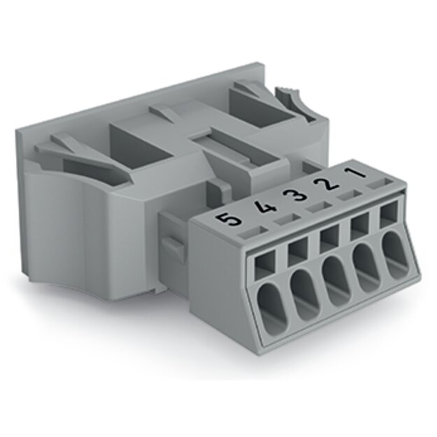 Wago 890-755 Snap-In-Stecker Grau