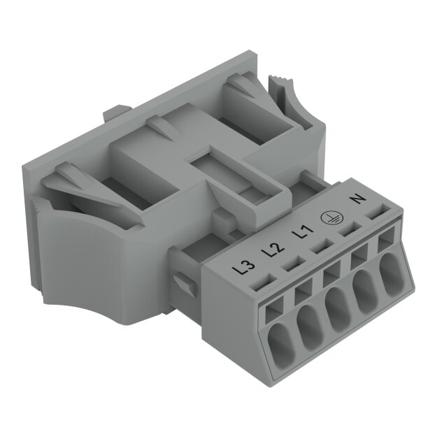 Wago 890-755/060-000 Snap-In-Stecker Grau