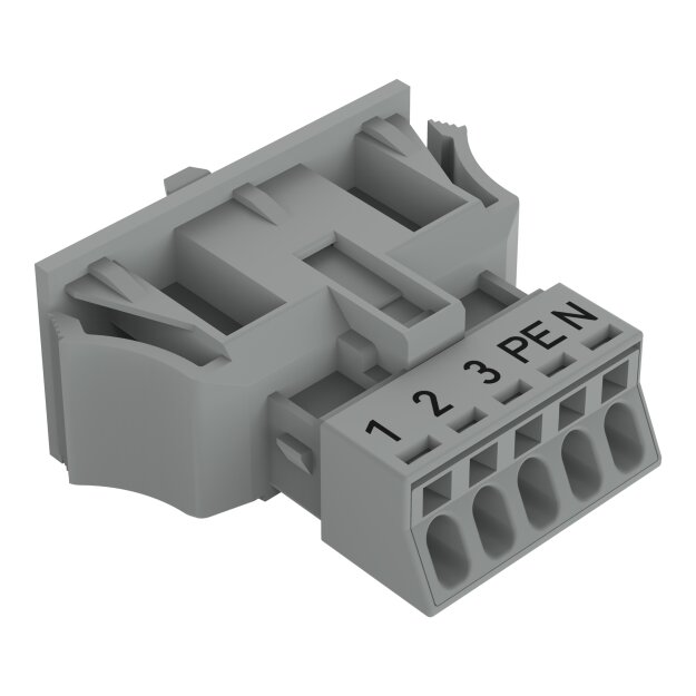 Wago 890-755/062-000 Snap-In-Stecker Grau