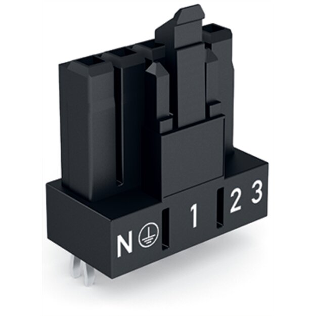 Wago 890-805 Buchse für Leiterplatten Schwarz
