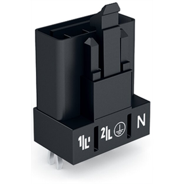 Wago 890-814 Stecker für Leiterplatten Schwarz