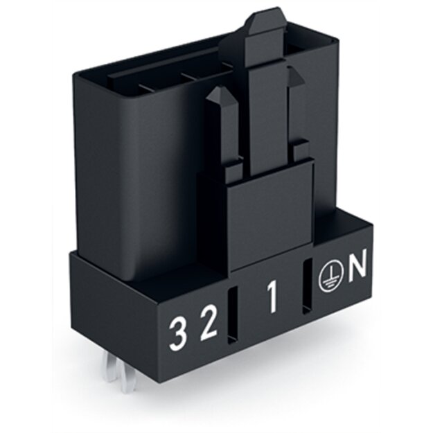 Wago 890-815 Stecker für Leiterplatten Schwarz