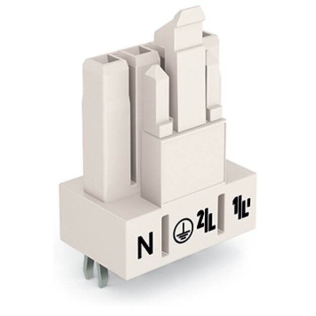 Wago 890-824 Buchse für Leiterplatten Weiß