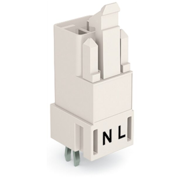 Wago 890-832 Stecker für Leiterplatten Weiß