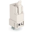 Wago 890-832 Stecker für Leiterplatten Weiß