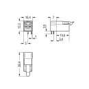 Wago 890-852/011-000 Stecker für Leiterplatten Grau