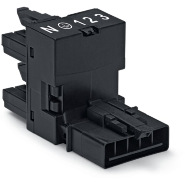 Wago 890-930 h-Verteiler 5-polig Schwarz