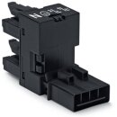 Wago 890-944 h-Verteiler 4-polig Schwarz
