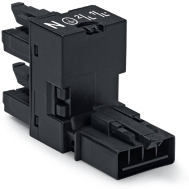 Wago 890-945 h-Verteiler 4-polig Schwarz