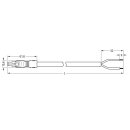 Wago 891-8982/106-502 Konfektionierte Anschlussleitung Weiß