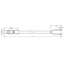 Wago 891-8992/206-107 Konfektionierte Anschlussleitung Grau