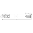 Wago 891-8993/106-405 Konfektionierte Anschlussleitung Grau