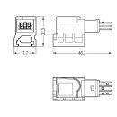 Wago 893-122 Abgriffmodul Grau