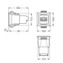 Wago 893-2022 Snap-In-Buchse